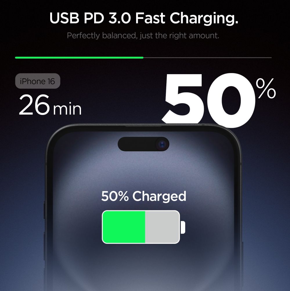 Spigen Essential EE201EU USB-C 20W Wall Charger - Black (0)