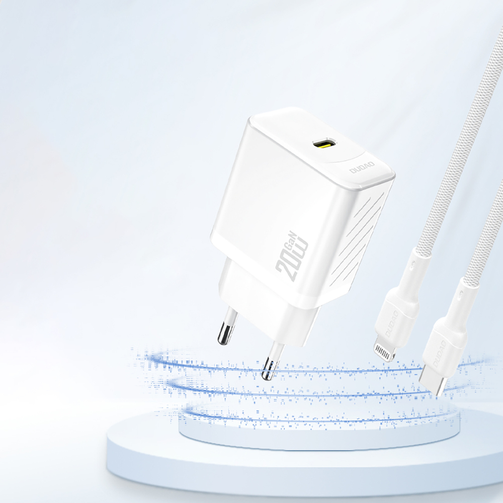 Dudao A26 PD20W GaN USB-C Charger - White (0)