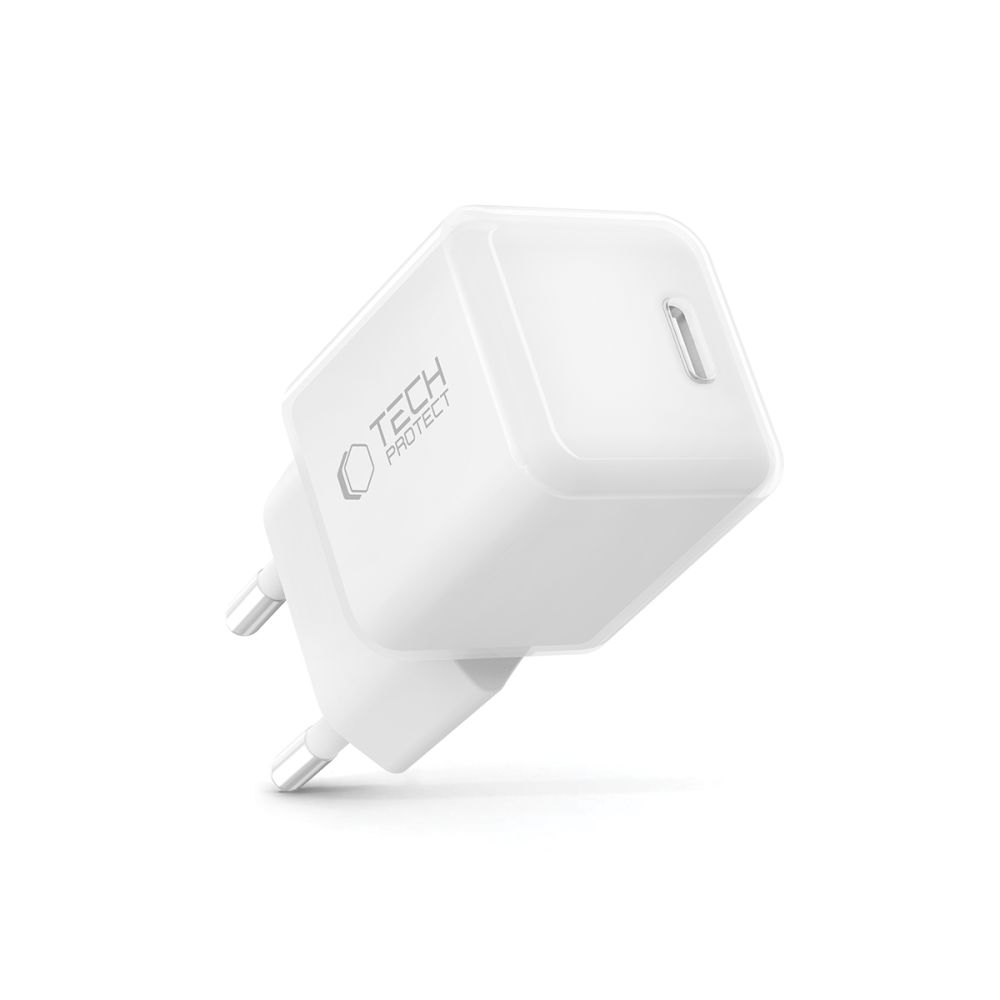 Tech-Protect NCM25 USB-C PD 25W Wall Charger - White (0)