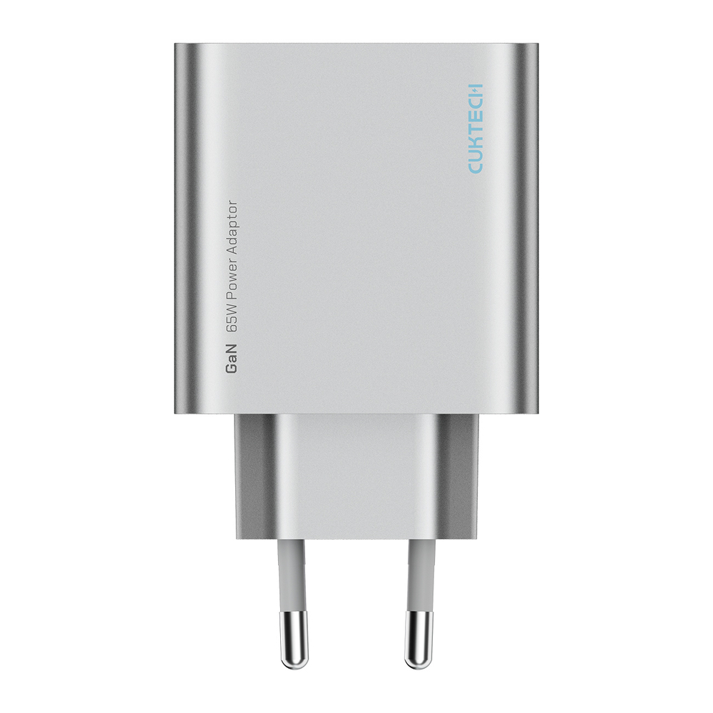 Cuktech 65W GaN 2xUSB-C 1xUSB-A Wall Charger - Gray (0)