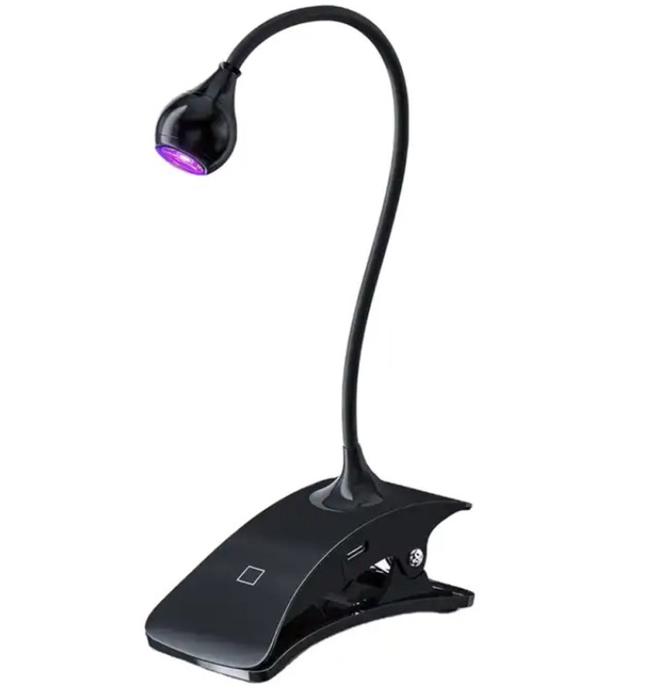 Mini Clip-on UV LED Nail Lamp 3W, Black (0)