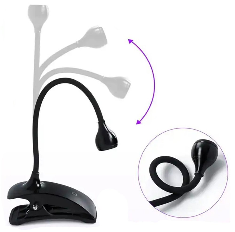 Mini Clip-on UV LED Nail Lamp 3W, Black (1)