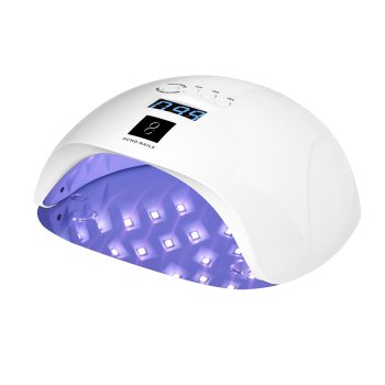 OCHO NAILS UV/LED Manicure & Pedicure Lamp X13 65 W, White (36 LED, Dual LED, with Timer & Removable Base)