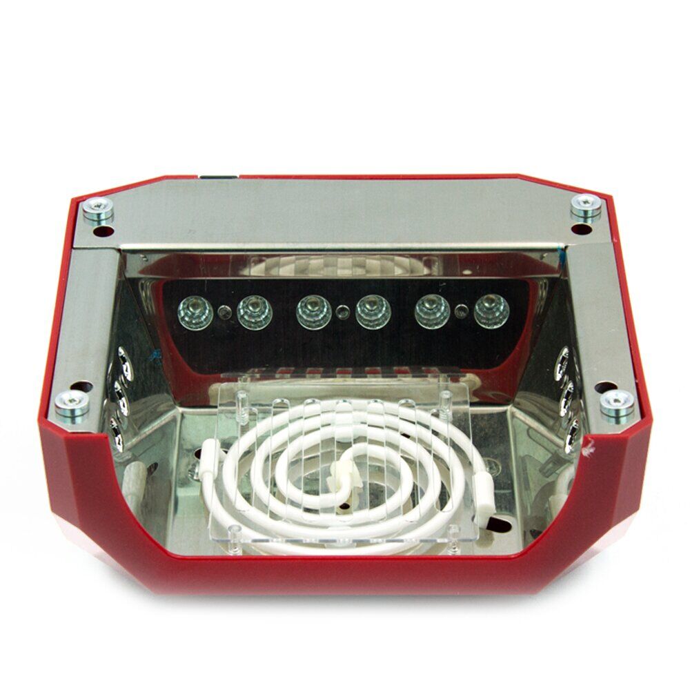 CCFL + UV/LED Manicure & Pedicure Lamp 36 W, Red (LED 24 W + CCFL 12 W) (0)