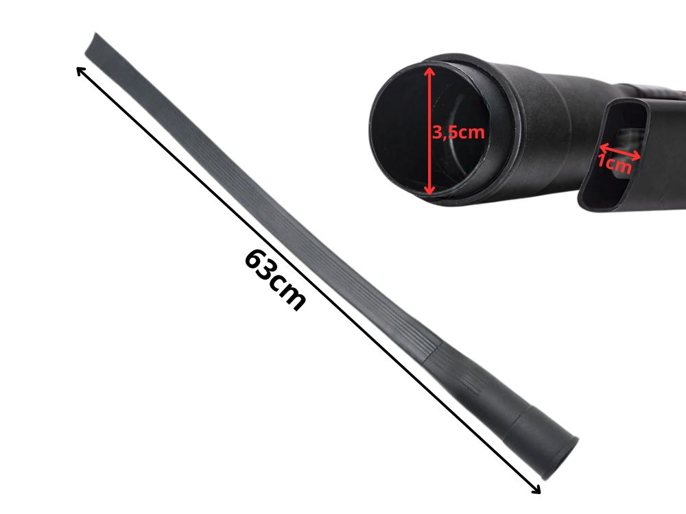Flexible crevice vacuum cleaner nozzle, 63 cm, black (2)