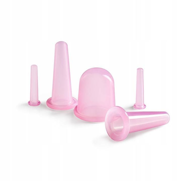 4FIZJO Silicone Acupuncture Vacuum Massage Cupping Bubbles Jars Cups for Face and Body, 5 pcs. (3)