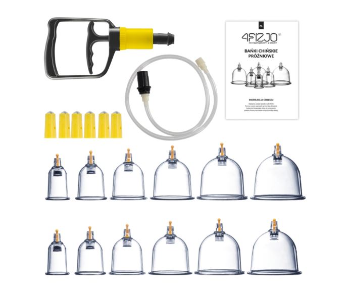 4Fizjo Acupuncture Vacuum Massage Bubbles Jars Cans, 12 pcs (4)