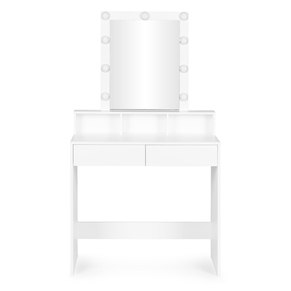 Makeup Vanity with LED Mirror and Lights ModernHome, 3 Color Modes, Adjustable Brightness (2)