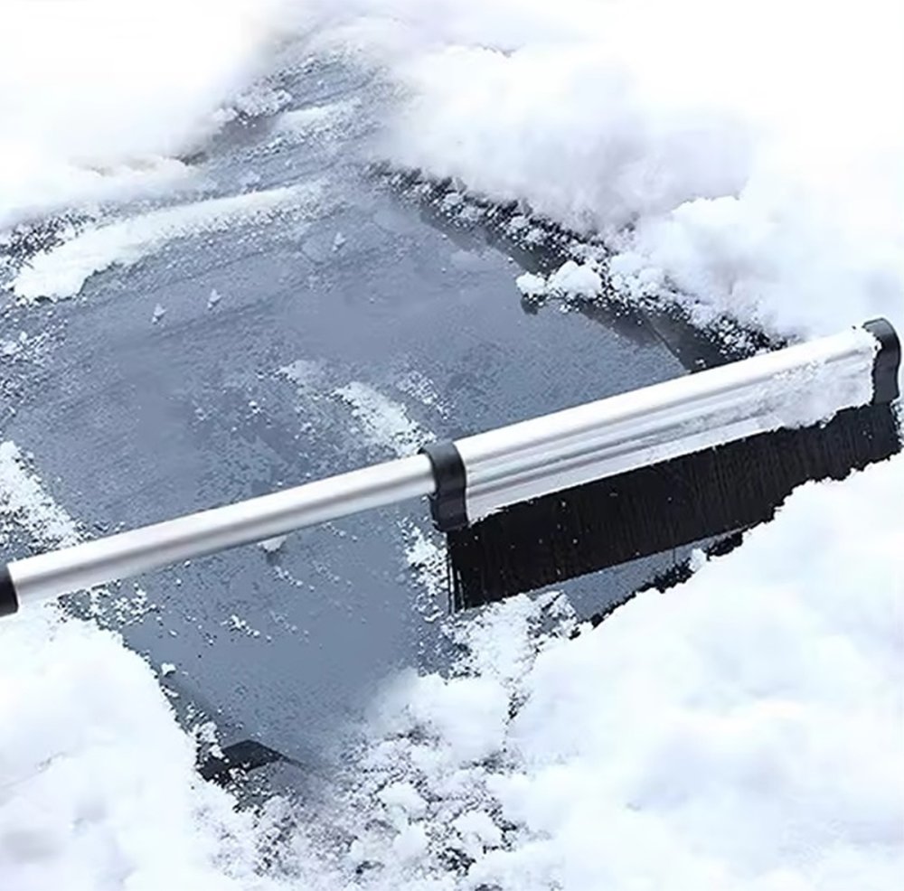 Telescopic Snow Brush and Ice Scraper for Cars (2)