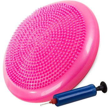 Sensory Balance Disc Wobble Cushion for Fitness and Core Stability, Pink