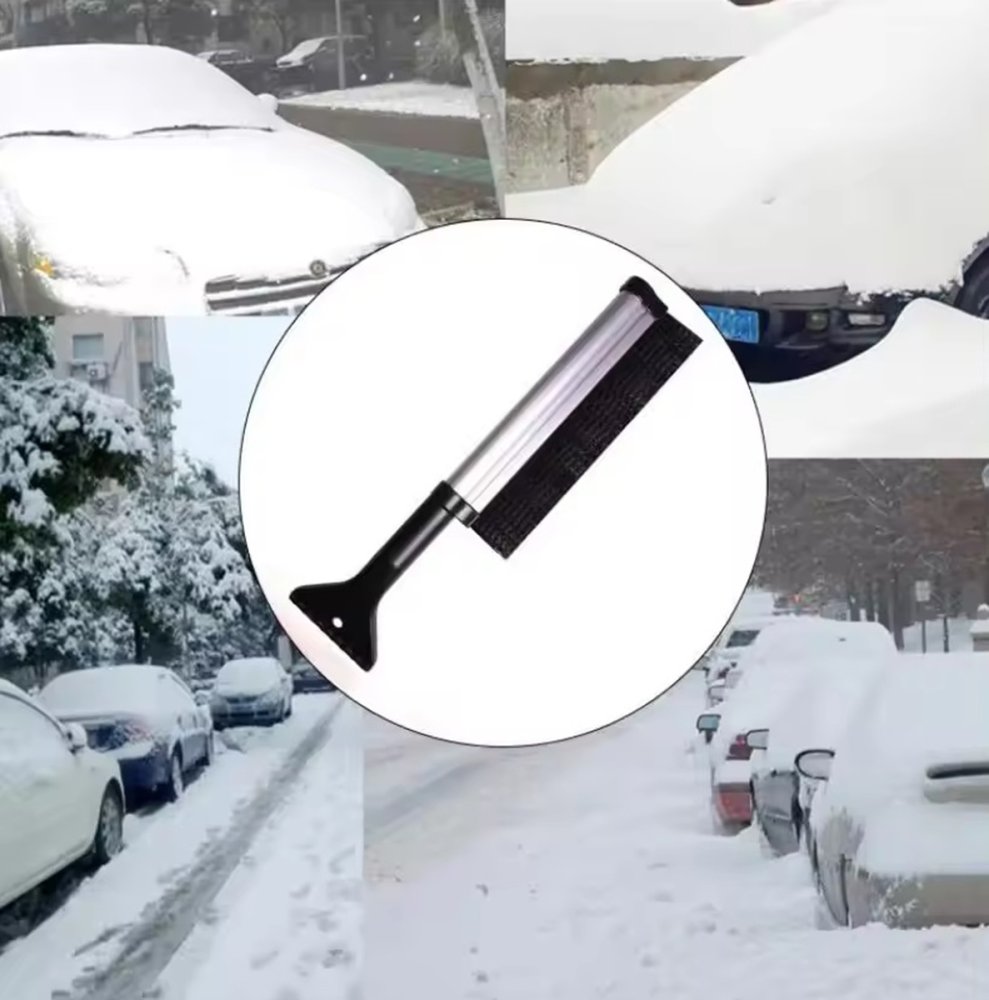 Telescopic Snow Brush and Ice Scraper for Cars (1)