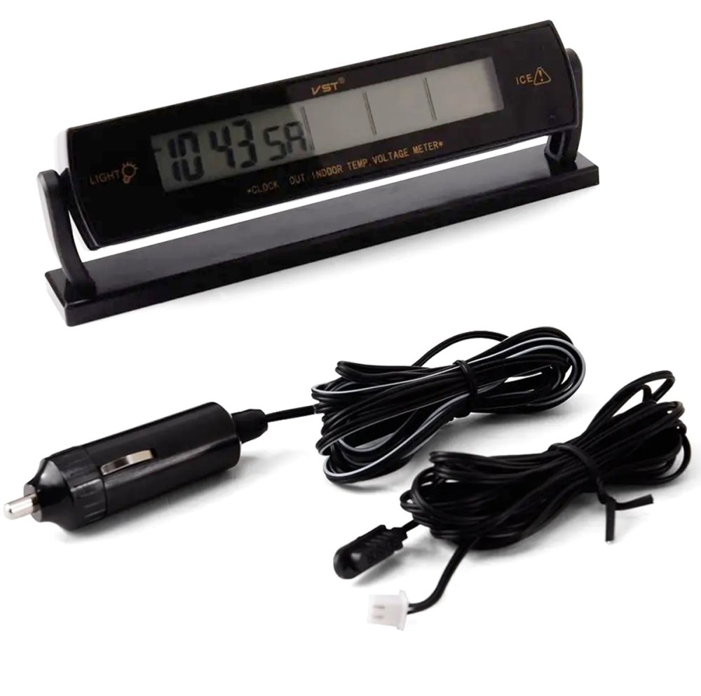 3-in-1 Car Thermometer, Voltmeter, and Digital Clock (1)
