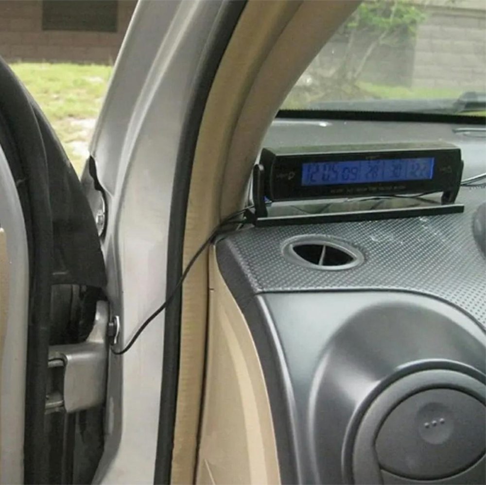 3-in-1 Car Thermometer, Voltmeter, and Digital Clock (3)