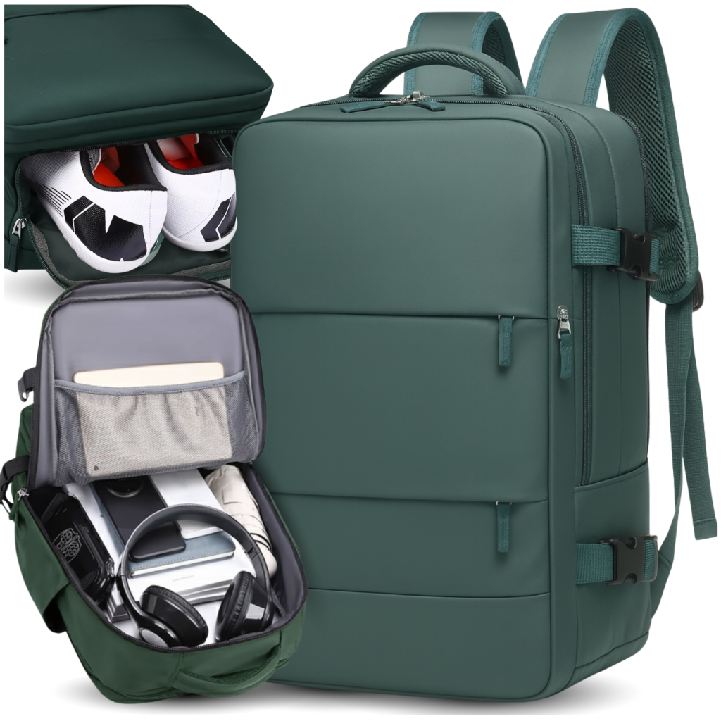 Carry On Backpack 40x30x20 for Wizzair Ryanair Underseat Bag with USB Port