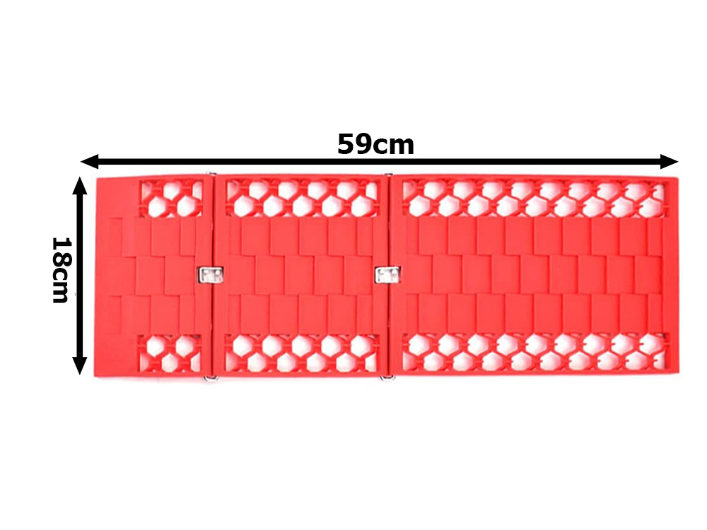Folding Anti-Slip Rescue Pads for Car Snow, Mud, and Sand - 2 Pcs (0)