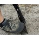 Trizand 23830 Folding Survival Shovel 3-in-1 with Pickaxe and Saw