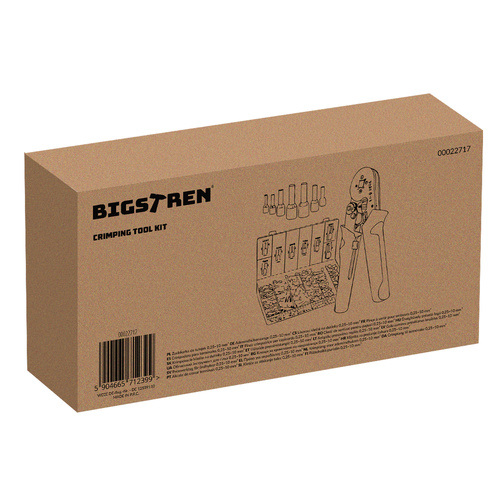 Ferrule Crimping Tool Kit 0.25-10mm² with 1200 Wire Terminals Bigstrene 22717 (0)