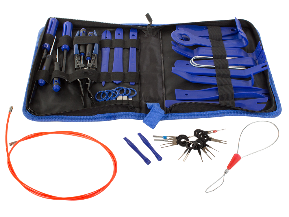 Car trim removal tool set, 32 pieces, blue (1)
