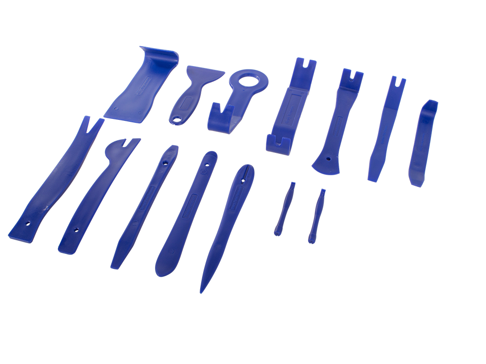 Car trim removal tool set, 32 pieces, blue (3)