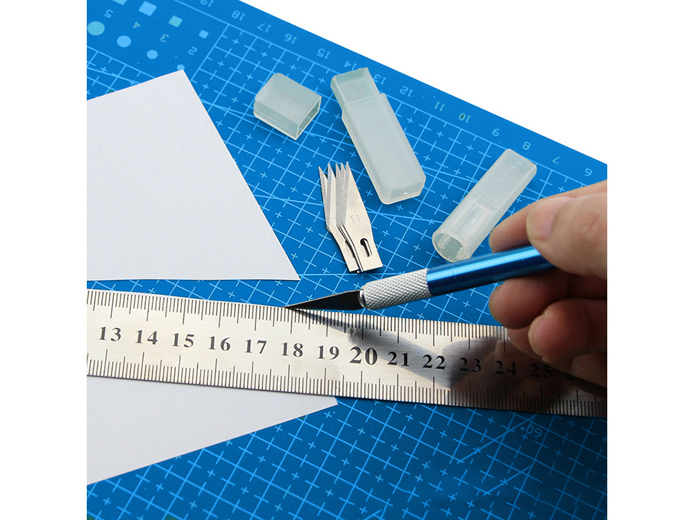 Self-healing cutting mat for model making A5, 15x22 cm, blue (0)