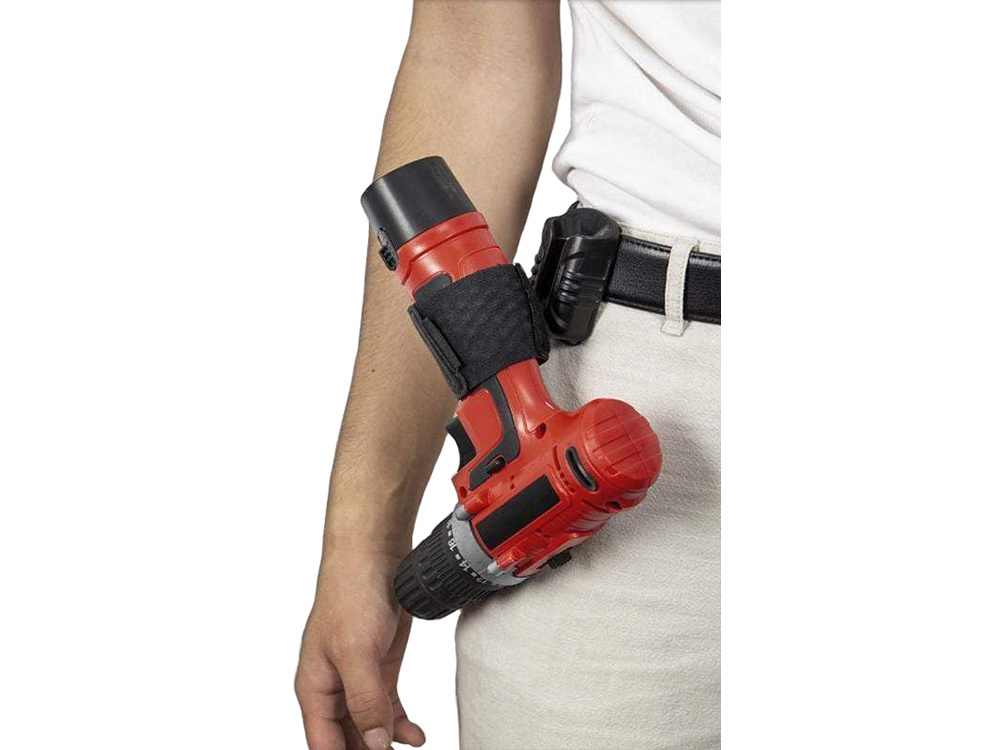 Universal tool holder for belt with holster, black (0)