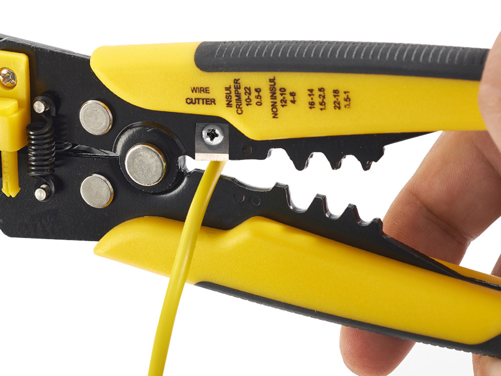 Wire Stripping and Crimping Tool, 0.2–6 mm², yellow-black (1)