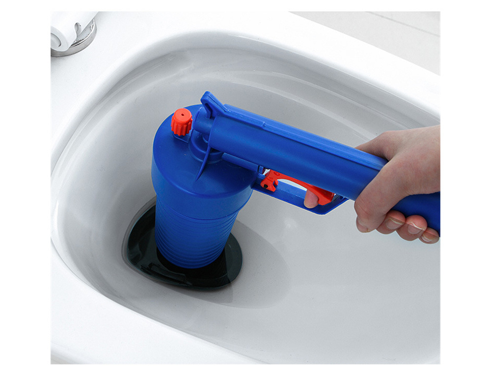 Pipe cleaning gun with 4 nozzles, blue (0)