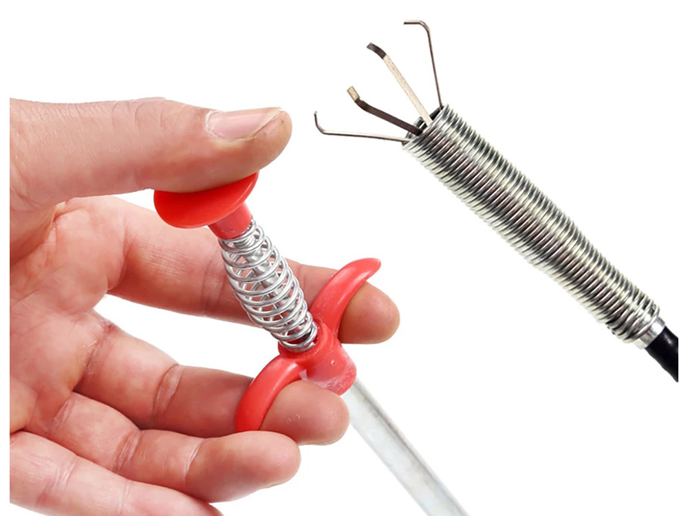 Flexible spring claw pick-up tool for screws, long reach 56 cm (0)