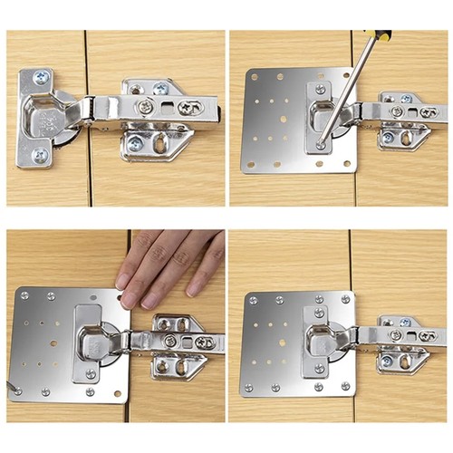 Hinge Repair Plates, Set of 4 pcs. Malatec 23032 (1)