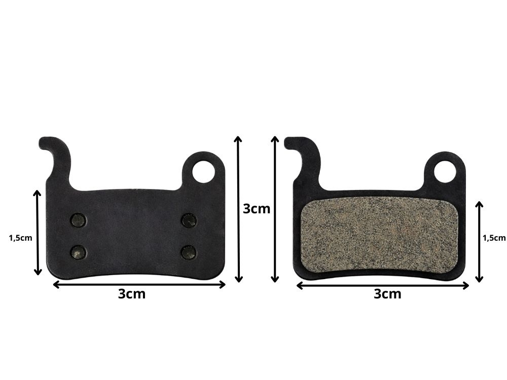 Bicycle Disc Brake Pads Set with Mounting Spring, Black (1)