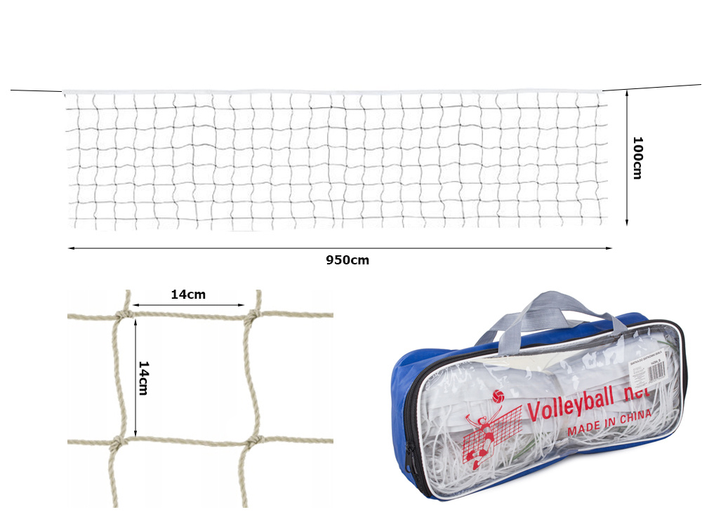 Beach Volleyball Net 9.5m, White (0)