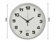 Wall Silent Round Clock 30 cm, Silver