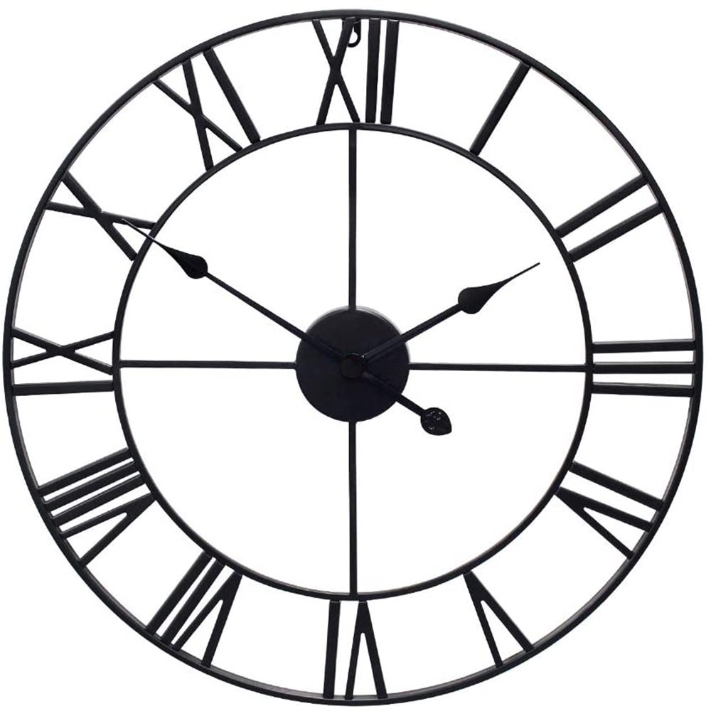 Large Stylish Wall Clock with Roman Numerals, 60cm (4)