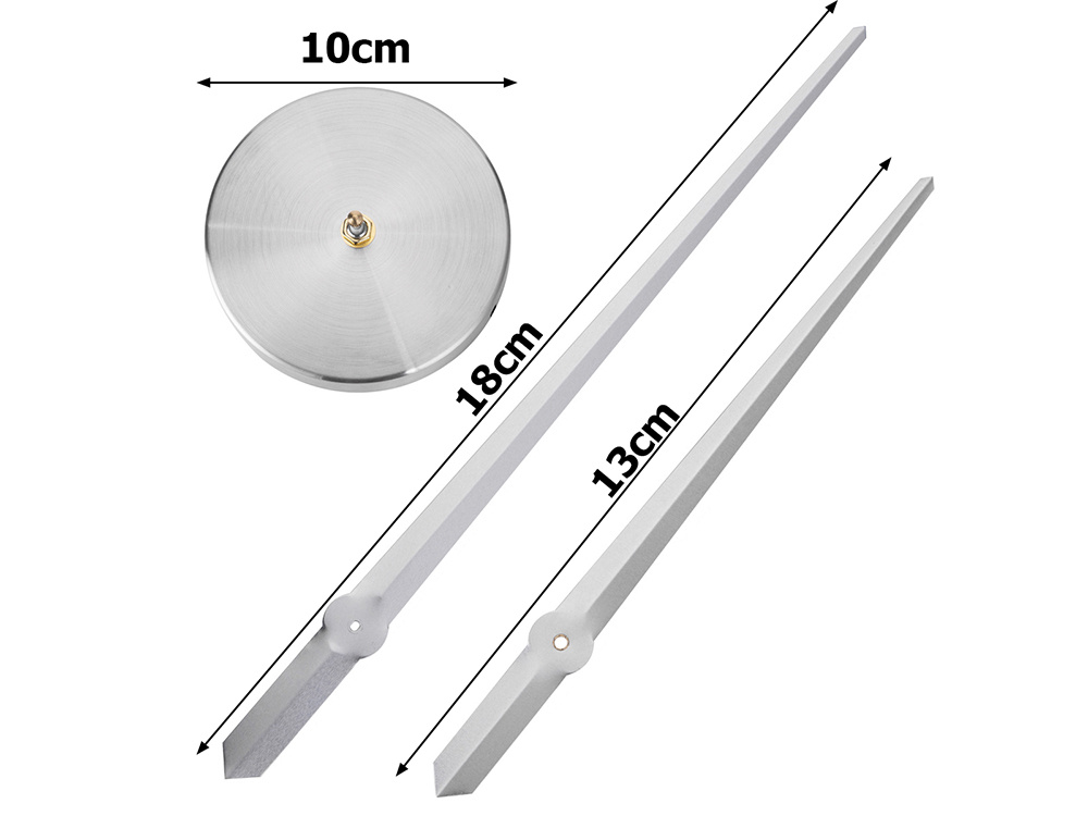 3D Stylish wall clock DIY 130cm, Silver (2)