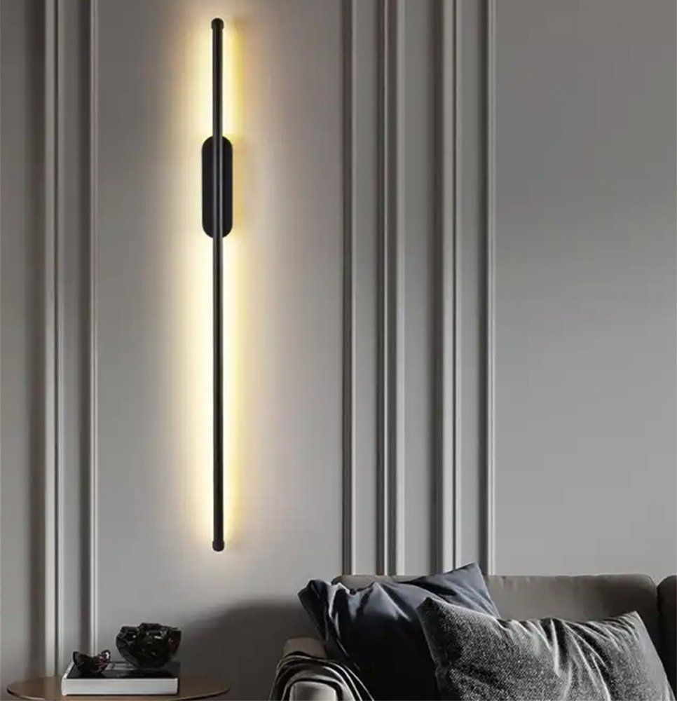 LED Light Wall Lamp Minimalist Sconce, 100cm, 4000K, Black (1)