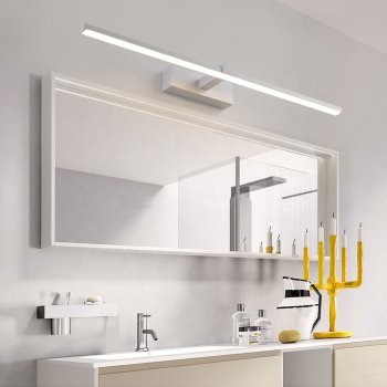 LED Wall Light Sconce for Bathroom, White