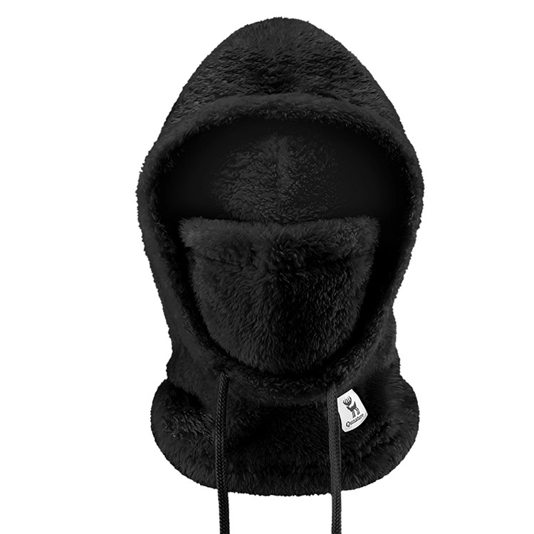 Ski Balaclava _ Velvet _ Size L - Black _ Qunature Arctic Velvet