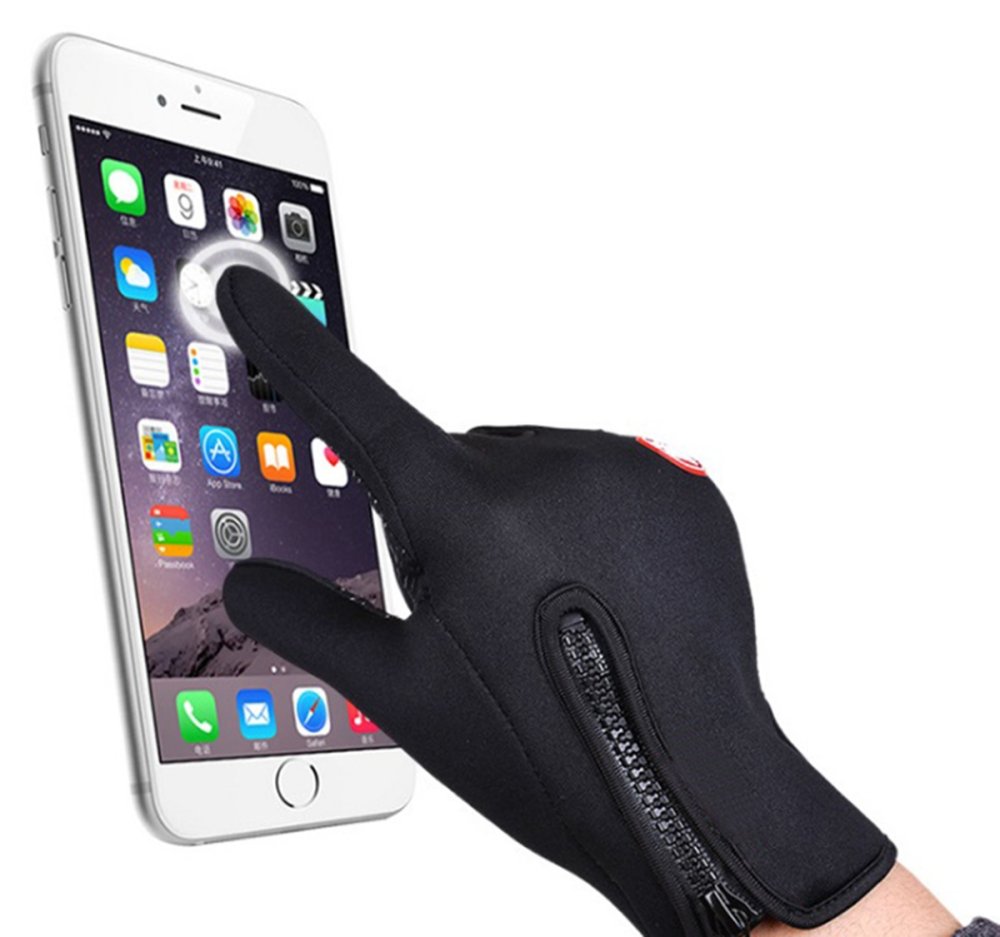 Winter Touchscreen Gloves for Running and Texting Size M, Black (1)