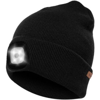 Winter Hat With Flashlight -Black _ Trizand