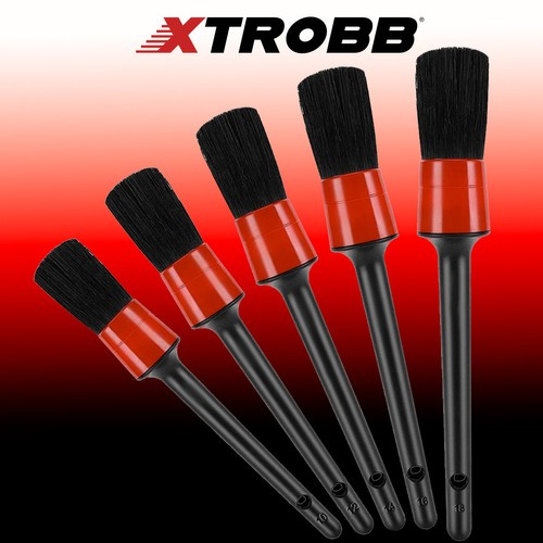 Car Detailing Brush Set with Microfiber Cloth Xtrobb 21449, 5 Pcs (1)