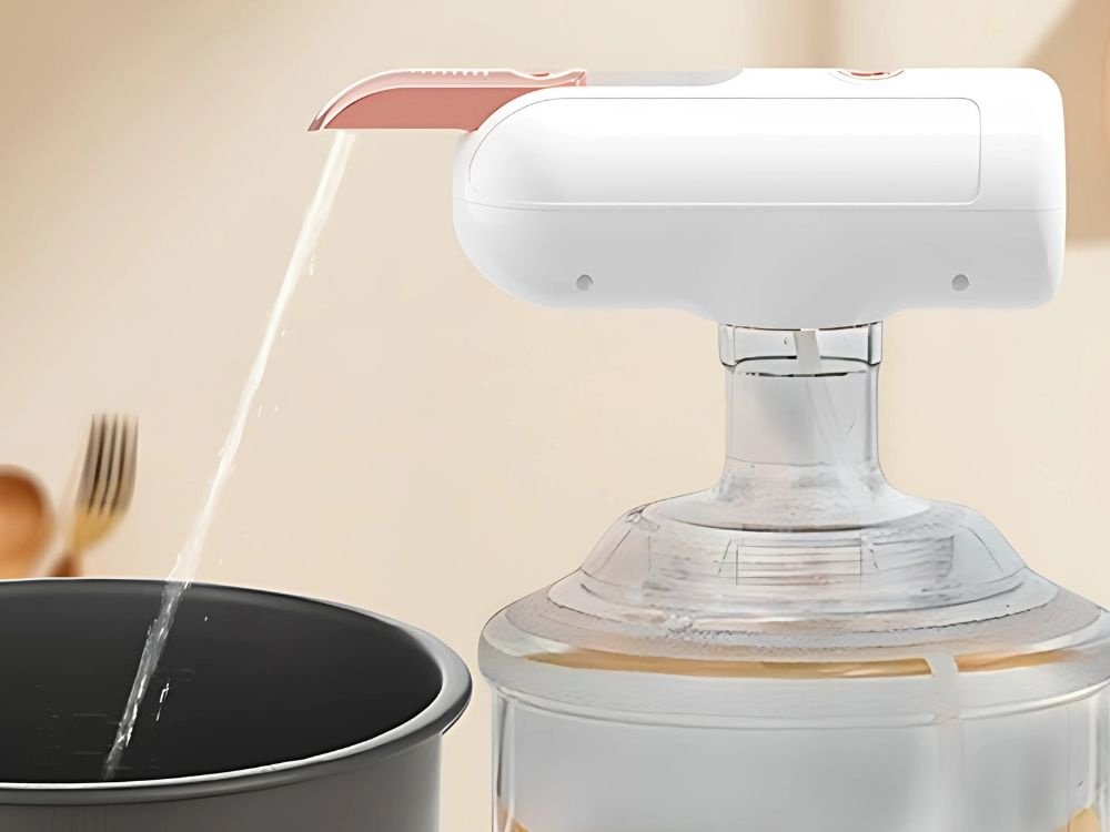 Electric Water Bottle Pump Dispenser for 5-19L Jugs, Automatic, White (0)