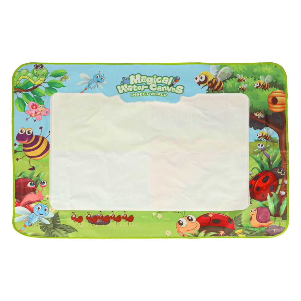 Large Water Drawing Mat with Pens Stamps and Stencils 120x90cm Meadow Theme (0)