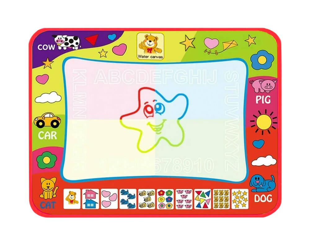 Water Colouring Mat Large Letters Numbers Educational (1)