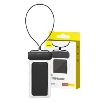 Baseus AquaGlide Waterproof Phone Case IPX8 Universal up to 7.2" Black
