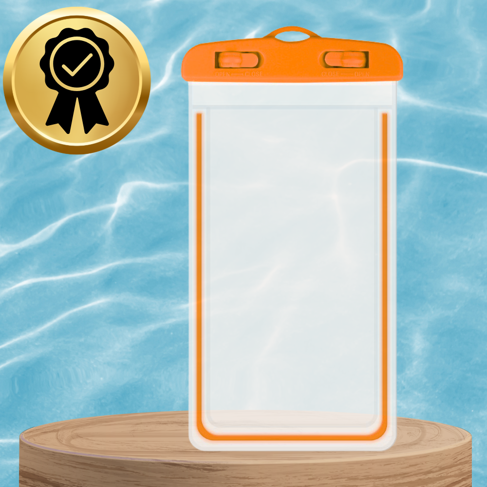 Fluorescent Orange Waterproof Case Cover for Phone (1)