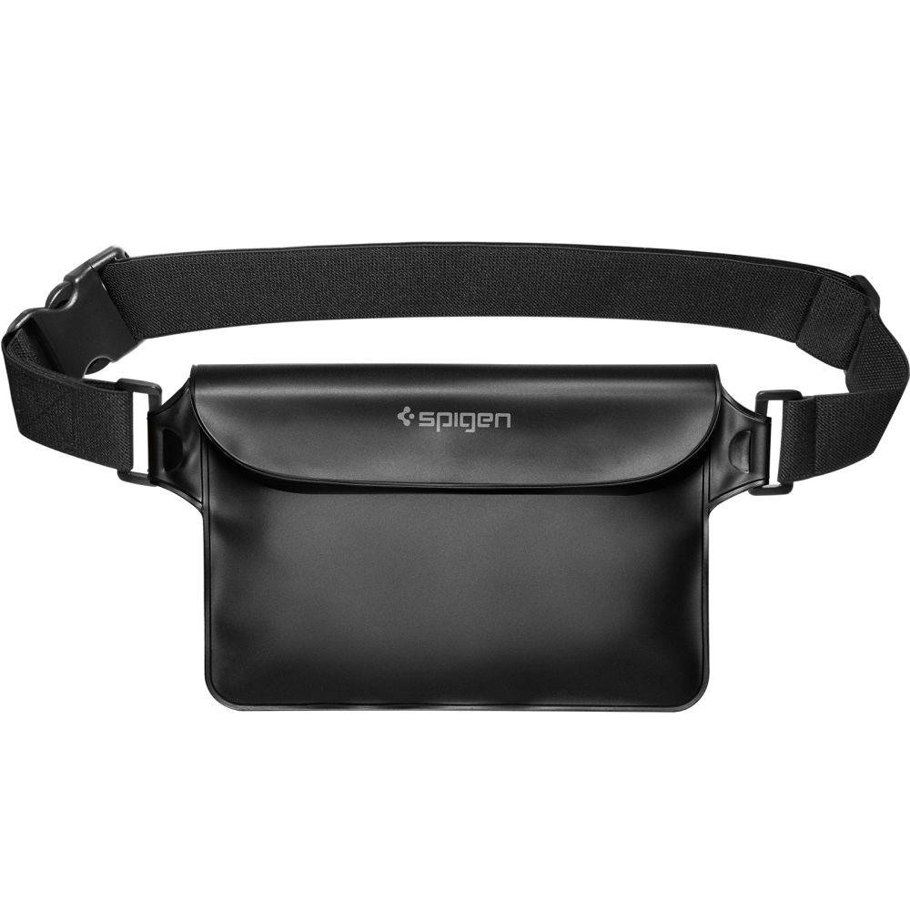 Spigen A621 Universal Waterproof Phone Case and Waist Crossbody Bag, Black (2)
