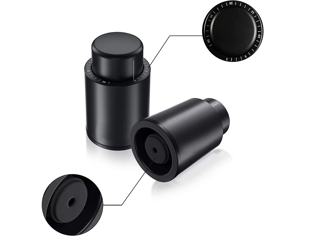 2 Pack Vacuum Wine Bottle Stopper (2)