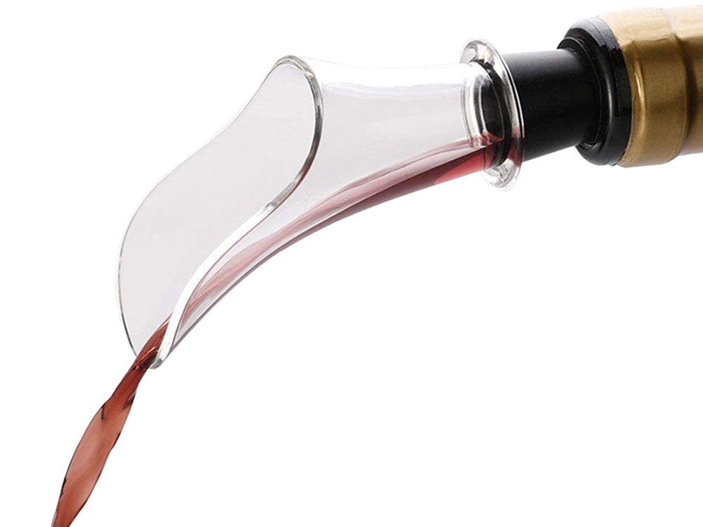 Electric Corkscrew Including Foil Cutter, Wine Pourer and Stopper / Wine Opener Accessory Set, Black (2)