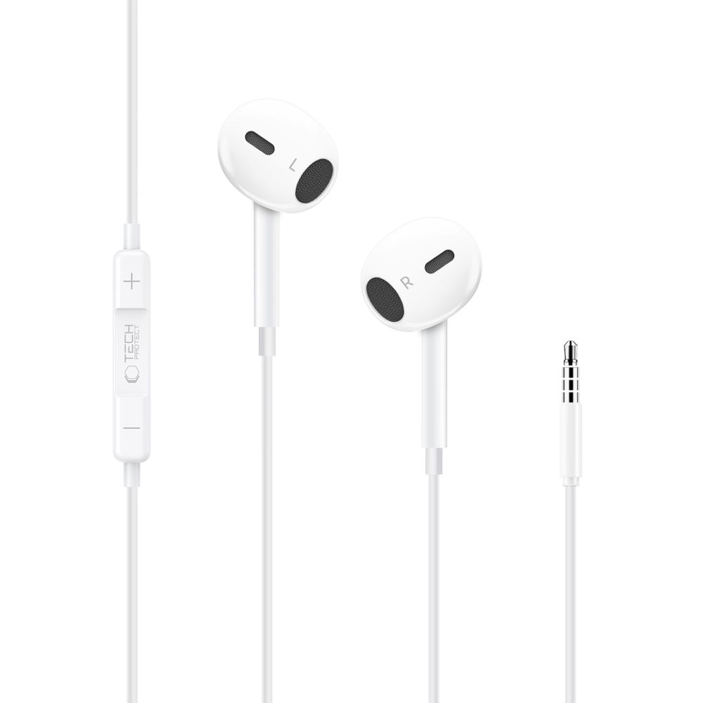 Tech-Protect Ultraboost Core G2 Mini Jack Headphones - White (0)