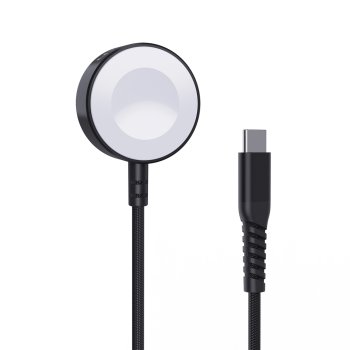 Choetech T319 MFI 5W wireless charger Apple Watch + USB-C cable - black